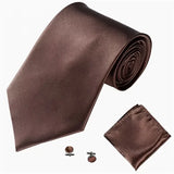 E-MALE Three Piece Tie, Hank + Cufflink Set