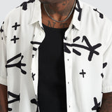 KISS CHACEY Captor Party Shirt White/Black