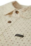 BRIXTON CHARTER PRINT S/S SHIRT- Off White/Micro Floral