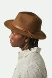 BRIXTON Messer Fedora Hat - Coffee