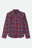 BRIXTON Waylon Lightweight Overshirt - Denim Plaid