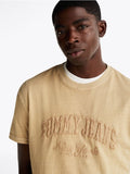 TOMMY JEANS DM0DM20356_ACT Varsity Washed Tee - Relic Tan