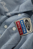 BRIXTON Ford Service Dept Workshirt - Blue Chambray