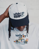 WNDRR EQUIP HIGH RISE CAP - WHITE/BLACK