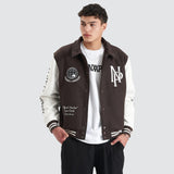 NENA AND PASADENA Facade Varsity Jacket - After Dark