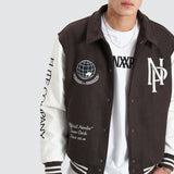 NENA AND PASADENA Facade Varsity Jacket - After Dark