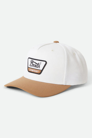 BRIXTON Linwood C Netplus MP Snapback Cap - Off White/Copper
