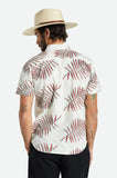 BRIXTON CHARTER PRINT S/S WOVEN - Off White/Palm Leaf