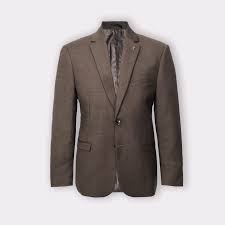 VARCE Kennedy Notch Lapel Stretch Suit - Tobacco