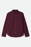 BRIXTON Charter L/S Shirt - Port