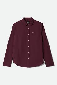 BRIXTON Charter L/S Shirt - Port