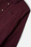 BRIXTON Charter L/S Shirt - Port