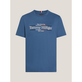 TOMMY HILFIGER MW0MW36209_DBZ Logo Embroidery Interlock Tee - Aegean Sea