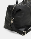 JULIUS MARLOW Leather Overnight Bag - Black