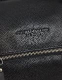 JULIUS MARLOW Leather Overnight Bag - Black