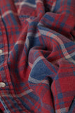 BRIXTON Waylon Lightweight Overshirt - Denim Plaid