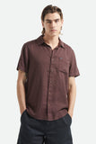 BRIXTON Charter Slub Short Sleeve - Chocolate