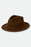 BRIXTON Messer Fedora Hat - Coffee