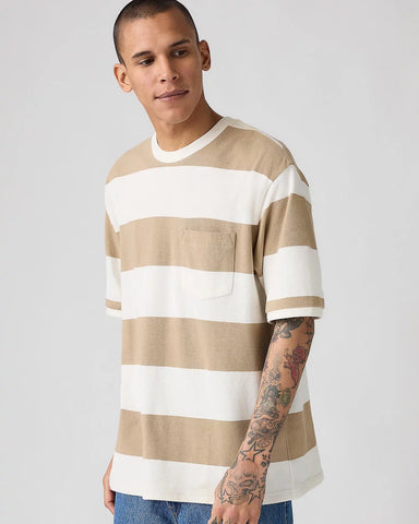 LEVI'S® 001MN-0003 Half-Sleeve Pique Tee - Rigby Stripe Chino