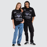 NENA AND PASADENA Geelong Cats AFL Mega Loopback Tee - Jet Black