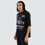 NENA AND PASADENA Geelong Cats AFL Mega Loopback Tee - Jet Black