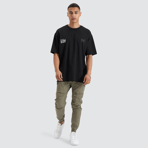 NEANA AND PASADENA Never Heavy Tee - Jet Black