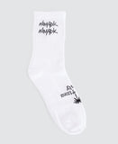 NOMADIC PARADISE Goodie 2 Pack Socks - Black & White