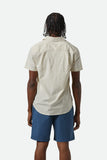 BRIXTON CHARTER PRINT S/S SHIRT- Off White/Micro Floral