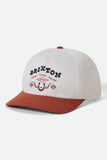 BRIXTON Beekman Snapback - Off White/Rust