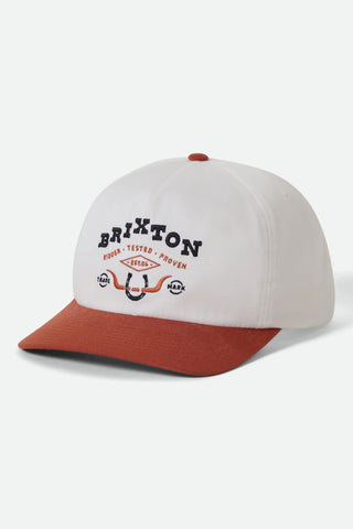 BRIXTON Beekman Snapback - Off White/Rust