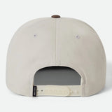BRIXTON Rhett Snapback Cap - Off White/Pinecone Brown