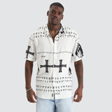 KISS CHACEY Omen Party Shirt- White/Black