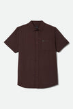 BRIXTON Charter Slub Short Sleeve - Chocolate