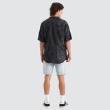 NENA AND PASADENA Selector Relaxed Short Sleeve Shirt - Black Print