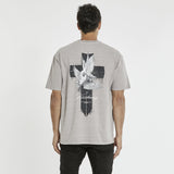 KISS CHACEY Steel Doves Heavy Box Fit T-Shirt - Pigment Gull