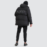 NENA AND PASADENA Tectonics Long Line Puffer Jacket - Jet Black