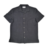 JAMES HARPER JHS62O Fancy Knit S/S Shirt - Black