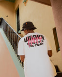 WNDRR TOP TIER BOX FIT TEE - WHITE
