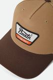 BRIXTON Linwood C Netplus MP Snapback Cap - Sand/Pinecone Brown