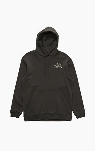SALTY CREW Stamped Midweight Fleece Hood - Vintage Black