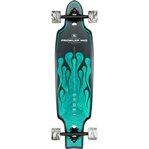 GLOBE Prowler Mid 34" Longboard - Green Flames