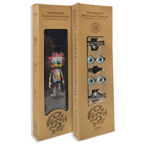 PUSH Rag Doll Guy FP 8.0 In-Complete Skateboard - Black