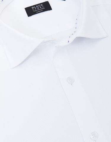 VAN HEUSEN PLAIN DOBBY Tailored Fit SHIRT - White