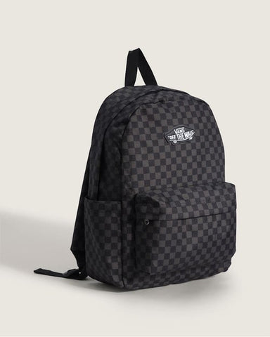 VANS Old Skool Grom Check Backpack - Black/Charcoal