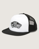 VANS Curved Bill Trucker Hat - Black/White