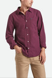 BRIXTON Charter L/S Shirt - Port