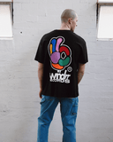 WNDRR BENNY BOX FIT TEE - BLACK