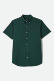 Brixton Sanford Oxford Short Sleeve Shirt - Primal Green