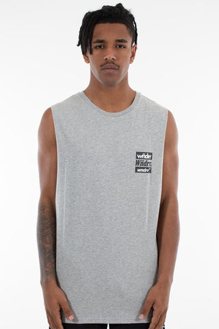 WNDRR ICONS Muscle Top - Grey Marle