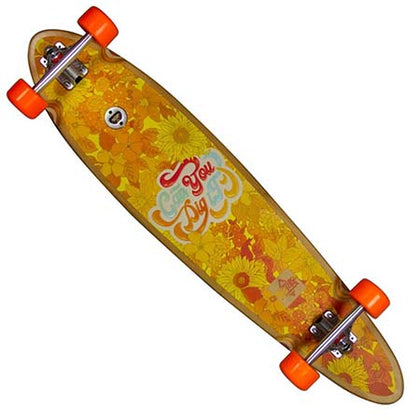 Dusters Dig It 40'' Longboard Skateboard - Bamboo Orange